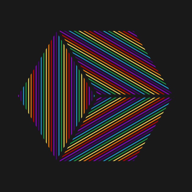 3D Rainbow Cube by LemonBox