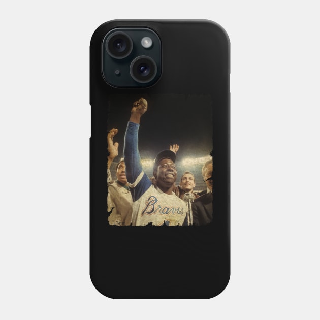 Hank Aaron in Atlanta Braves Phone Case by anjaytenan