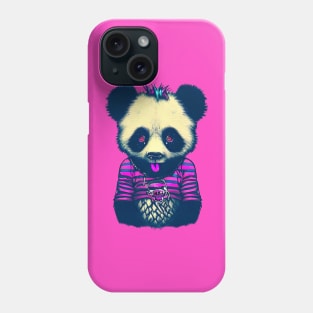 Weird Punk Panda Bear Phone Case