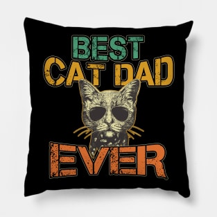 Cat Daddy Best Cat Dad Ever Fathers Day Pillow