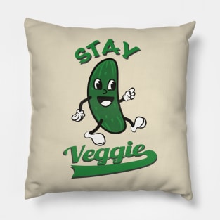 Veggie Cucumber Cartoon Pillow