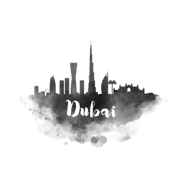 Dubai watercolor by kursatunsal