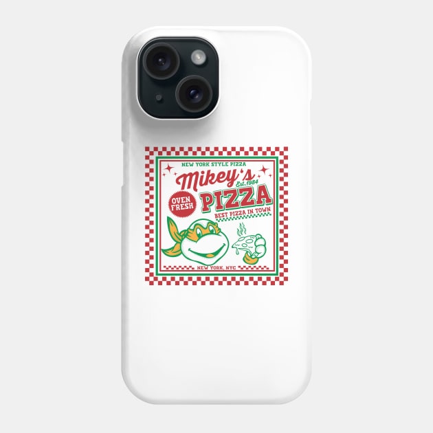 Mikey's pizza Phone Case by carloj1956