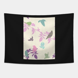 Shetland Starling - pink/purple leaf Tapestry