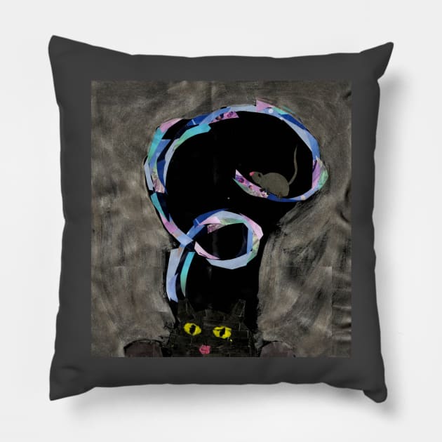 In a Kitty's Dreams Pillow by cajunhusker