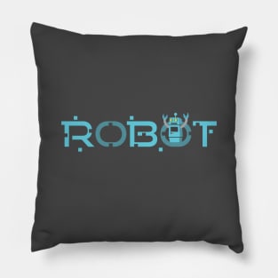 Robot design and illustration for robot lovers Pillow