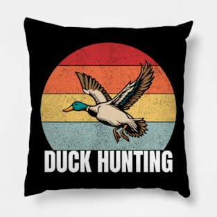 Duck Hunting Retro Bird Hunter For Men Pillow