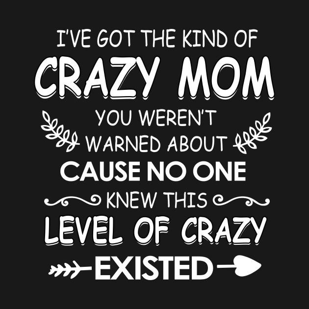 I've got The kind of crazy mom you weren't cause no one knew by TEEPHILIC