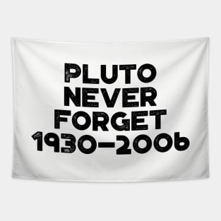 Pluto Never Forget 1930-2006 Vintage Retro Tapestry