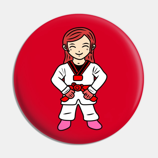 Chibi taekwondo girl Pin by Andrew Hau