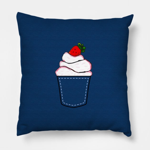 Cupcake in Pocket Pillow by Tilila