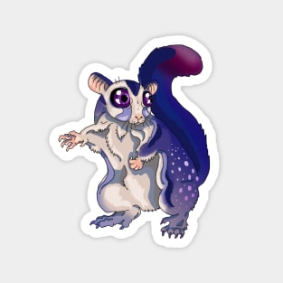 Purple sugar glider baby Magnet