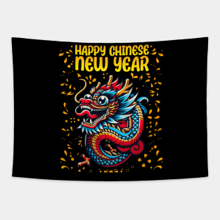 Majestic 2024 Dragon - Lunar New Year Celebration Design Tapestry