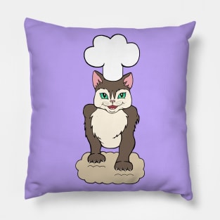 Maine Coon Cat Kneading Biscuits Pillow