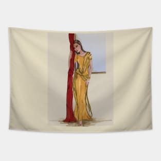 Fashion glamour model posing Tapestry