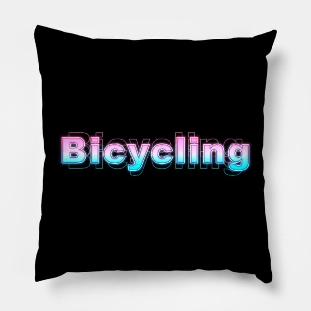 Bicycling Pillow by Sanzida Design