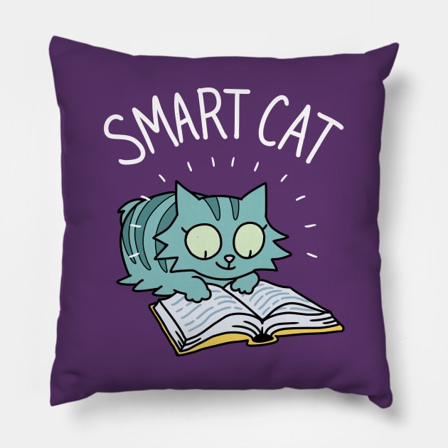 Smart Cat Pillow by spacecoyote