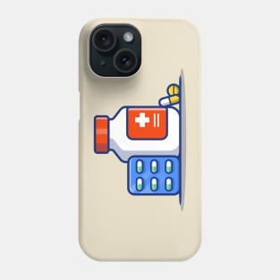 Medicine Jar And Pills Strip Phone Case