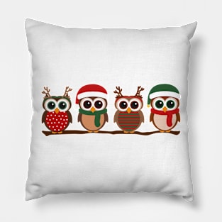 Christmas Owls Pillow