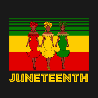 Woman Juneteenth american african pride T-Shirt