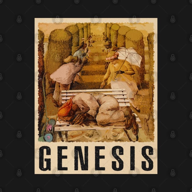 Calling All Stations - Join the Musical Journey with This Genesis Tee by Silly Picture