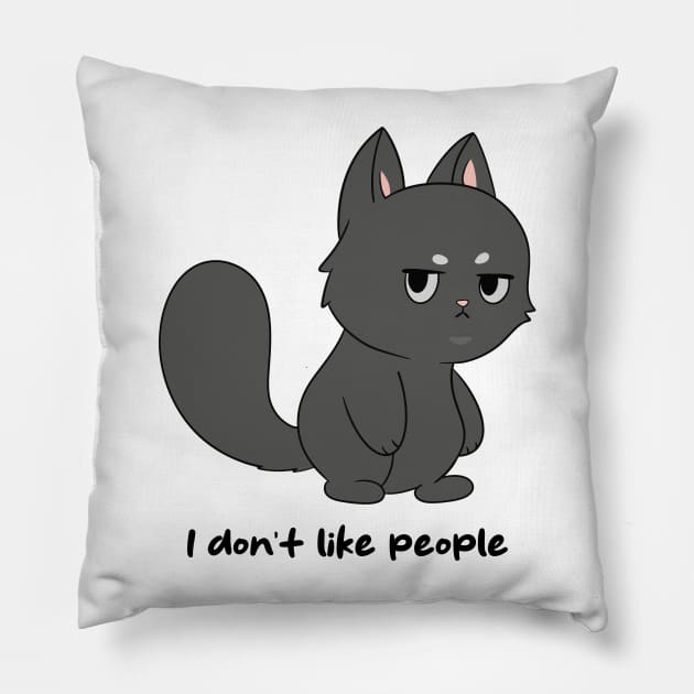 I don't like people Pillow by JTnBex