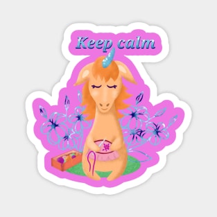 Unicorn keep calm Magnet