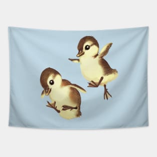 Airborne Baby Ducks Tapestry