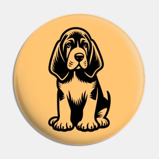 Bloodhound Puppy Pin