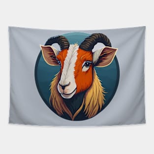 Goat Portrait Tapestry