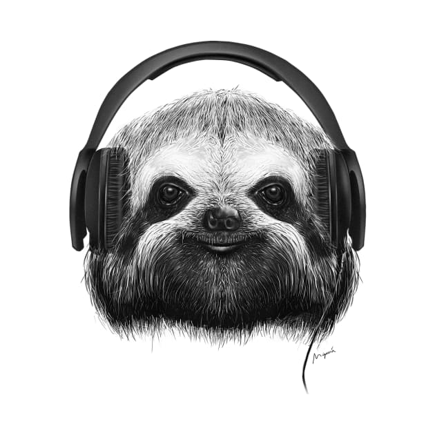 Sloth DJ by Migar