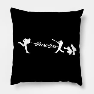 Pure Gas Baseball Pitcher Pitching Strikeout K Baseball Saying Pillow