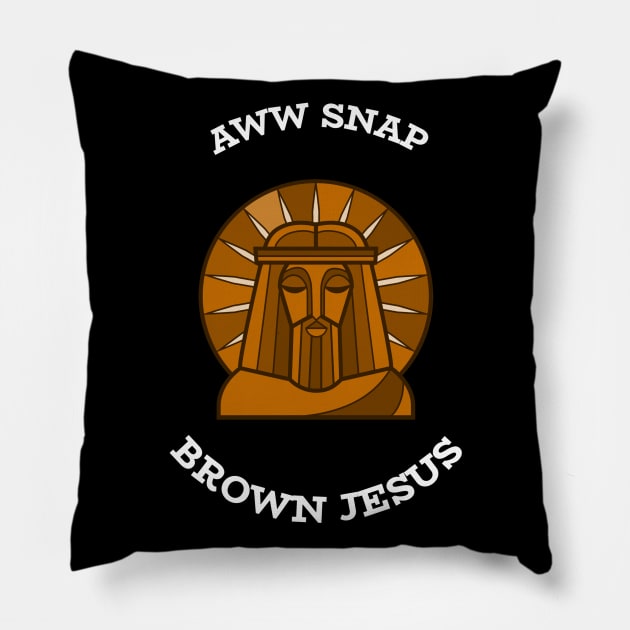 Christian Brown Jesus God Son Pillow by NextGenerations