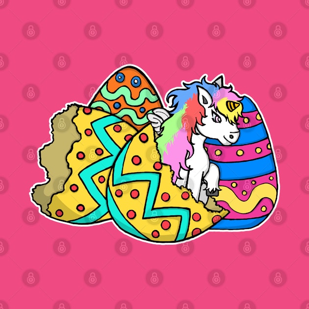 Unicorn Easter Egg Shirt by jhay_41