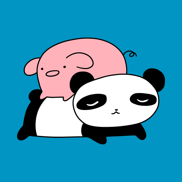 Little Piggy and Panda by saradaboru