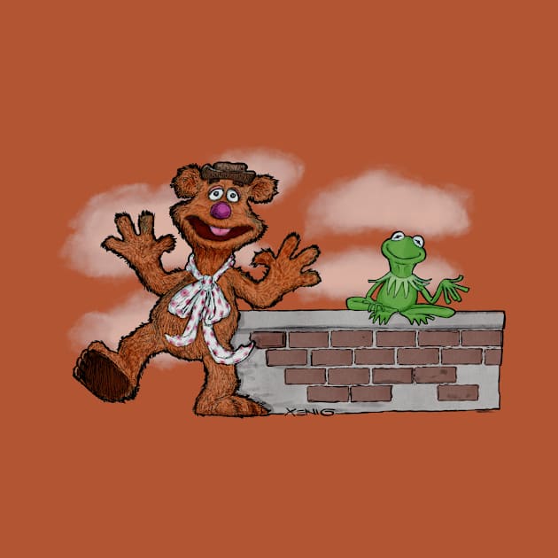 1970s Kermit and Fozzie by NoahGinex