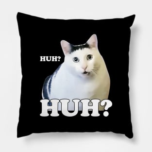 Huh Cat Meme Pillow