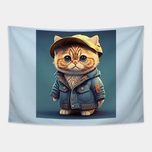 Ginger kitten Tapestry