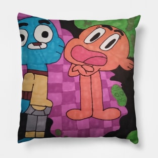 Gumball and Darwin Pillow