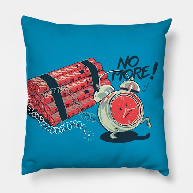 No More! Pillow by yoshi_amtha