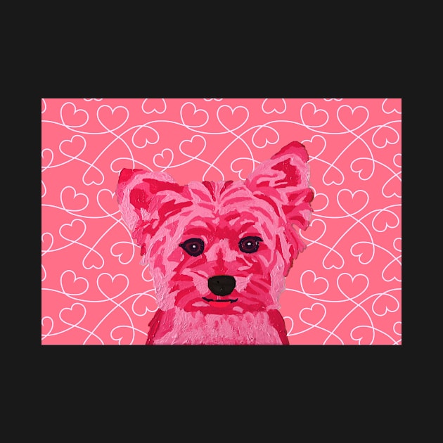 Kate Yorkie by Pinky Heart Wallpaper by AmandaAAnthony