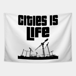 Cities is life Tapestry