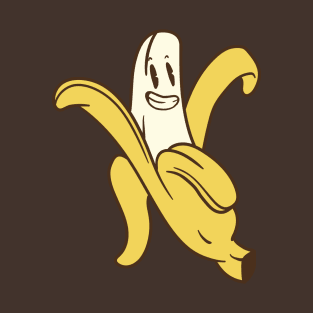 Healthy Banana Happy Funny Picture T-Shirt
