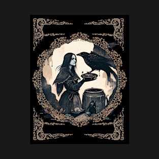 Mysterious Gothic Charm: Hardcover Journal Notebook Matte T-Shirt