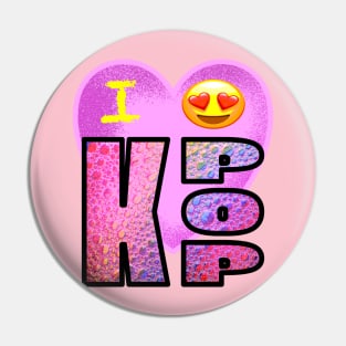 I LOVE K-POP Pin