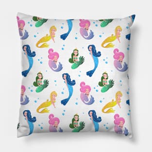 Mermaids Beautiful Girls From The Sea Pillow