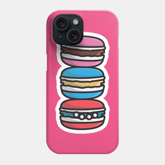 Set of Donuts with Icing Sticker vector illustration. Food objects icon concept. Set of colorful glossy donuts with glaze and powder sticker vector design with shadow. Phone Case by AlviStudio