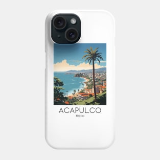 A Vintage Travel Illustration of Acapulco - Mexico Phone Case