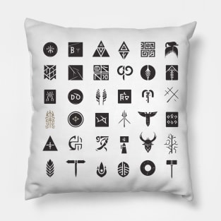 Runic Text Norse Mythology Nordic Culture Of Vikings Pillow