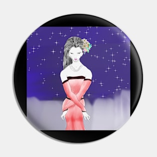 Lady in the Red Dress Pin